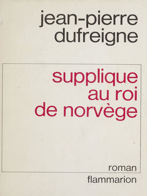 cover image of Supplique au roi de Norvège